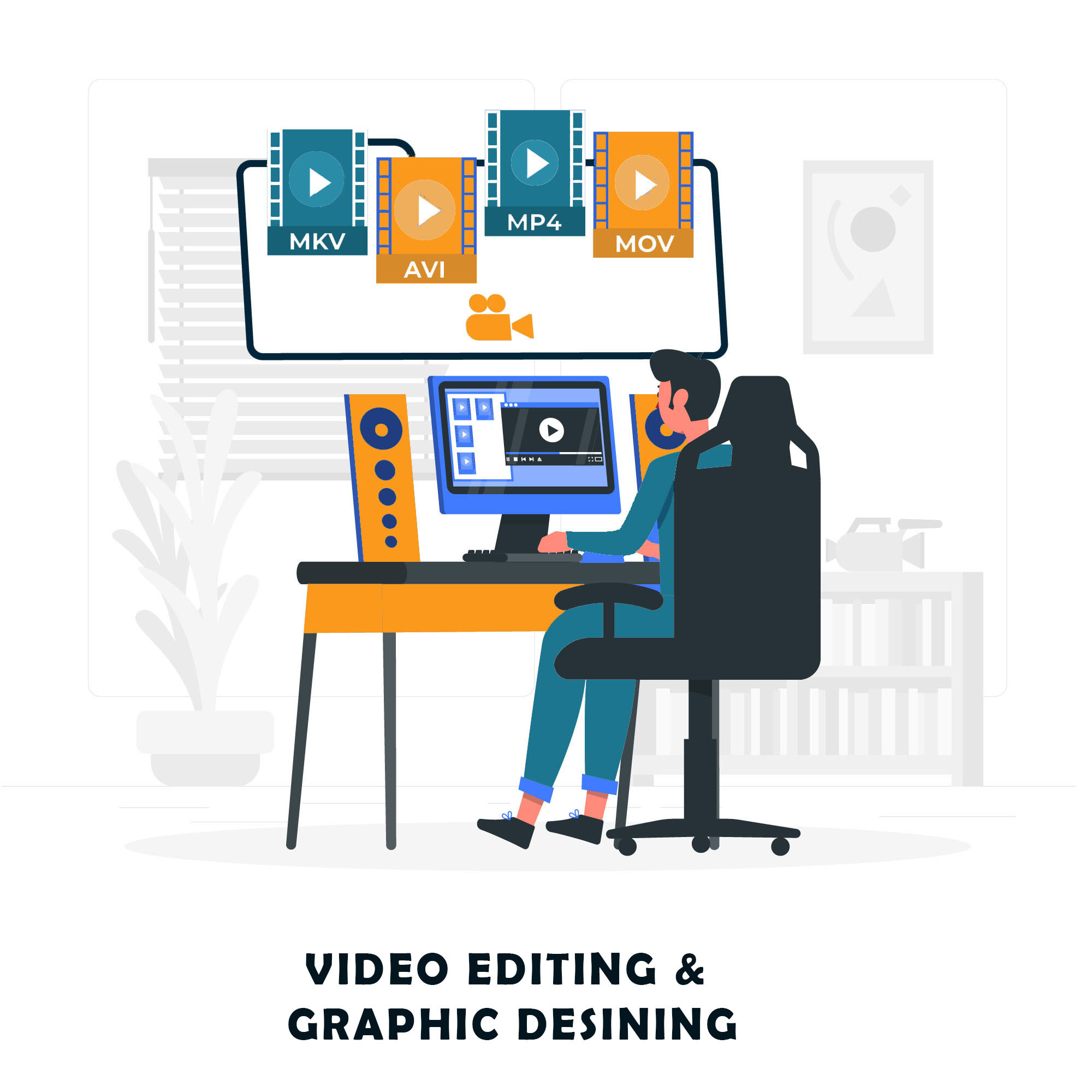 VIDEO EDITING AND GRAPHIC DESINGING